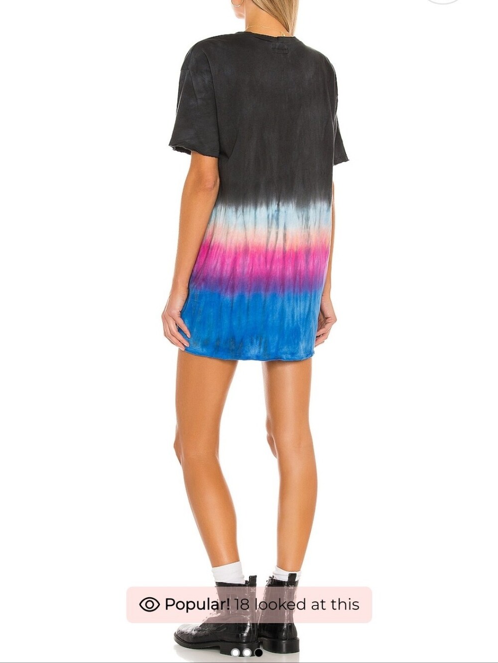 Michael Lauren Burman T-shirt Dress In Malibu Sunset 100% Supima Cotton - Picture 4 of 11